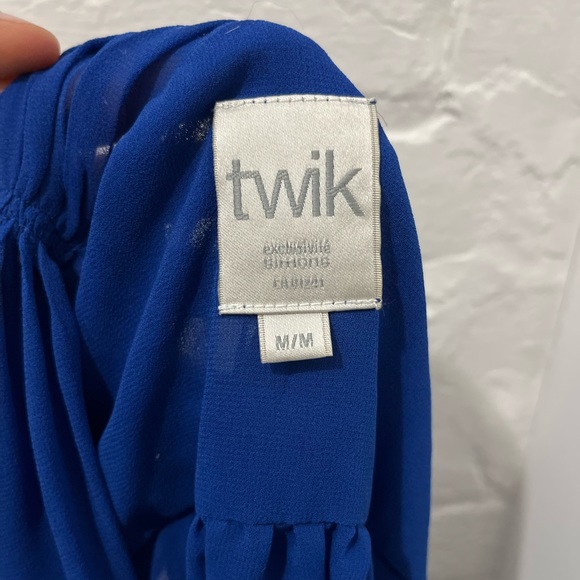 Simons Royal Blue Sleeveless Tank Top Blouse Size M - Picture 4 of 4